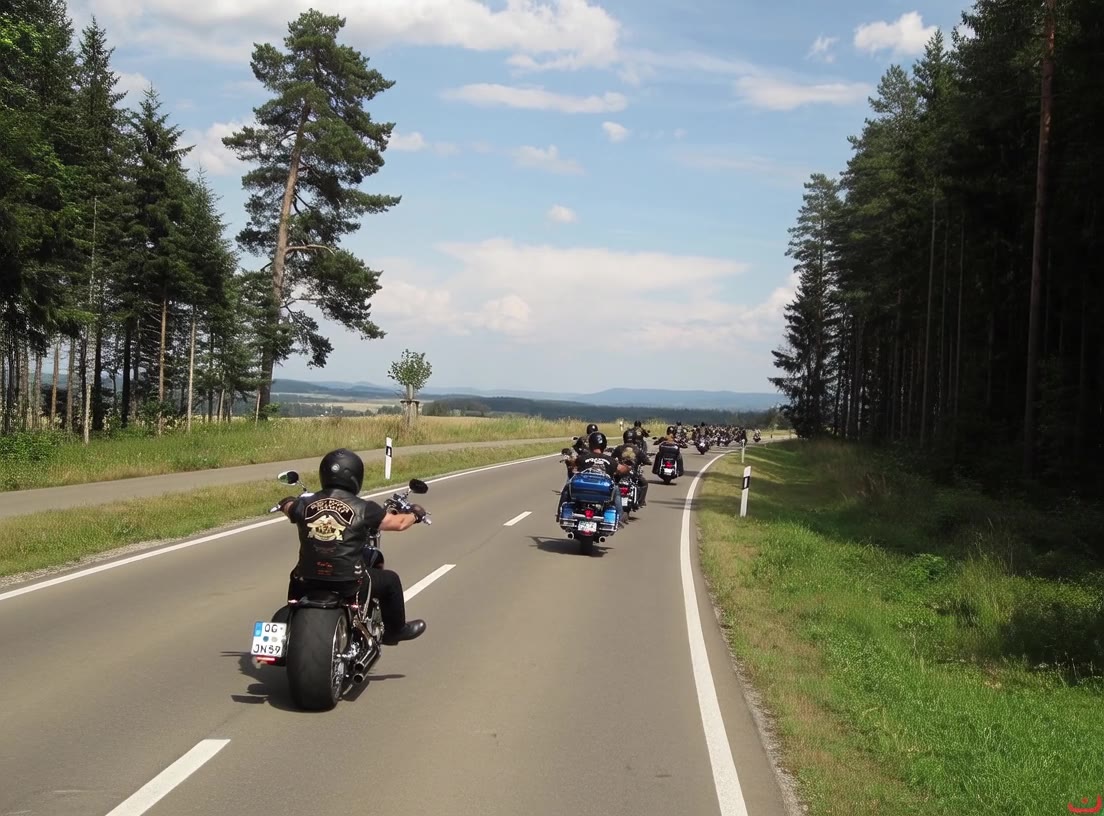 Die Gruppe zieht Richtung Horizont